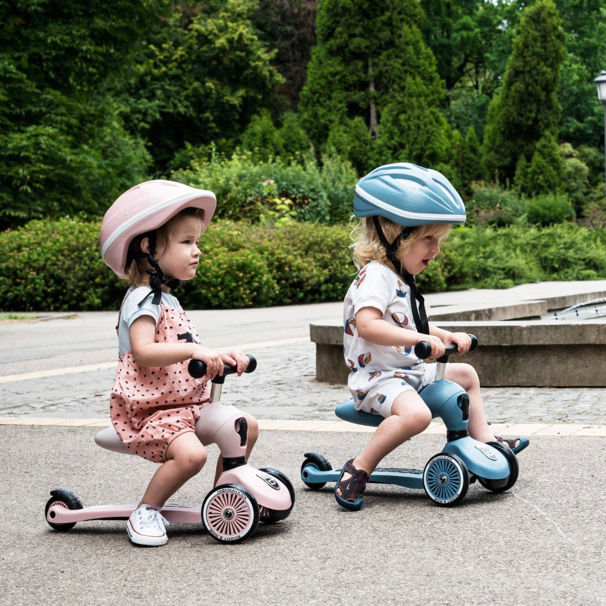 Peach 1 and einem in Lauflernhilfe und und Kickboard, Kickboard Scoot Highwaykick Kinderfahrzeug - Lauflernhilfe Lauflernhilfe Ride