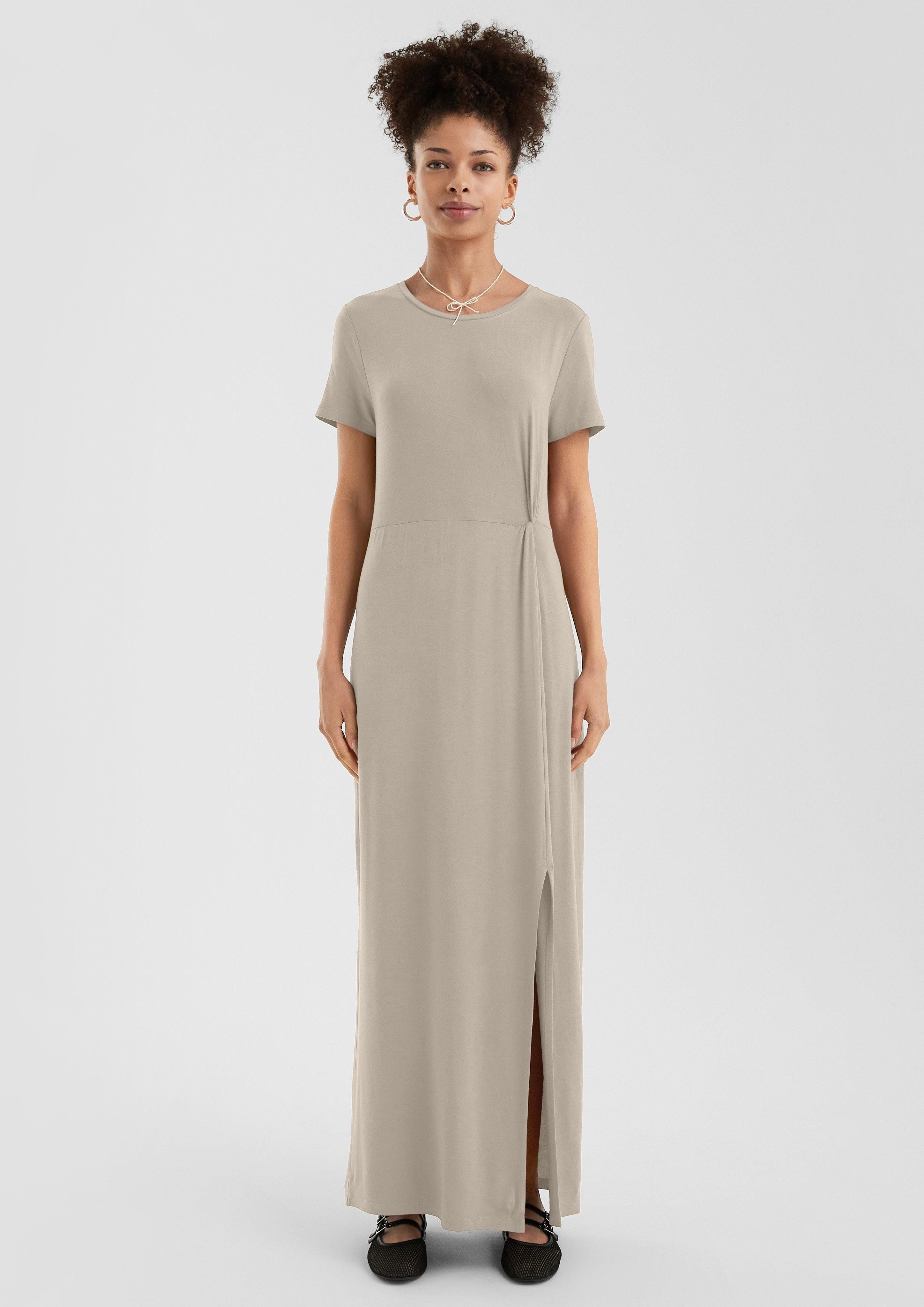 QS Maxikleid Jerseykleid aus Viskosmix günstig online kaufen