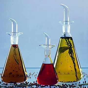 Gontence Ölspender Tropf- und auslaufsichere Ölflasche aus Glas, Ölflasche mit Ausgießer