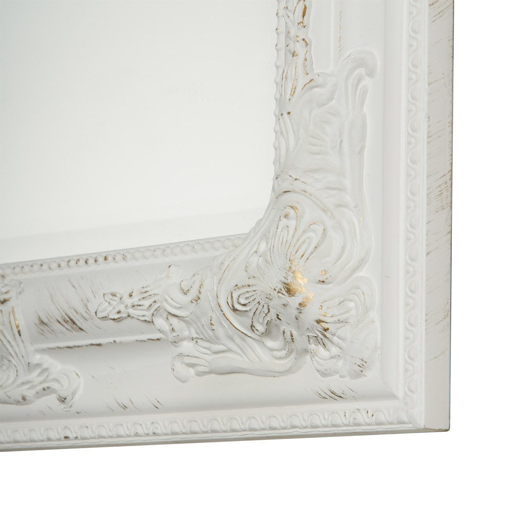 Myflair Möbel & Accessoires Spiegel Wandspiegel TOULOUSE antik weiß gold 52x62cm mit verziertem Holzrahmen