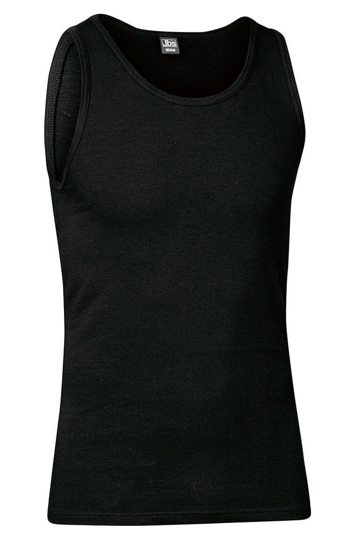 jbs Unterhemd 1030 Tank Top 4er Pack (Spar-Pack, 4er-Pack) aus Bio-Baumwolle Schwarz