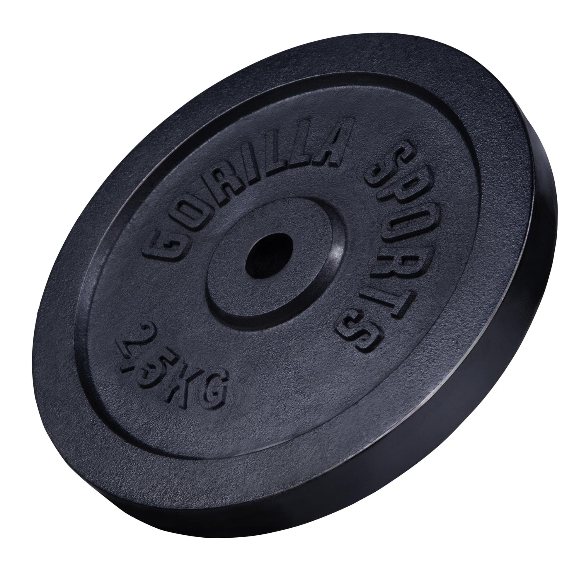 GORILLA SPORTS Hantelscheibe Hantelscheibe Guss 30/31 mm 1,25-30 KG, 2.5 kg