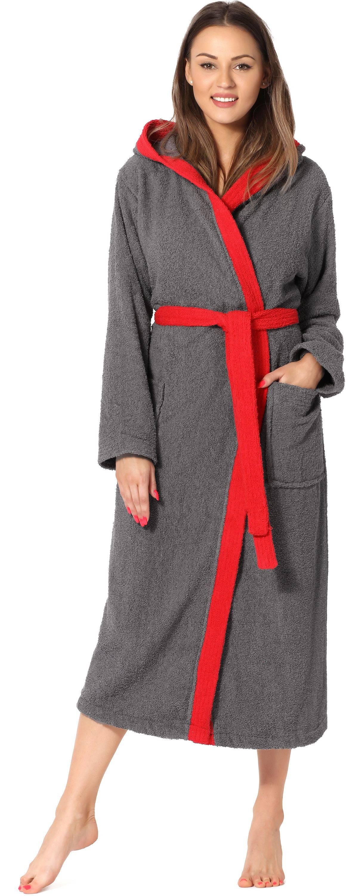 Ladeheid Bademantel Damen Frottee Bademantel aus günstig online kaufen