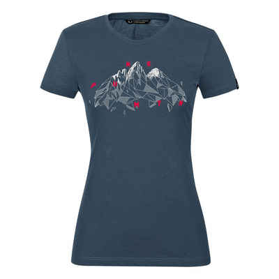 Salewa T-Shirt Salewa W Geometric S/s Tee Damen Kurzarm-Shirt