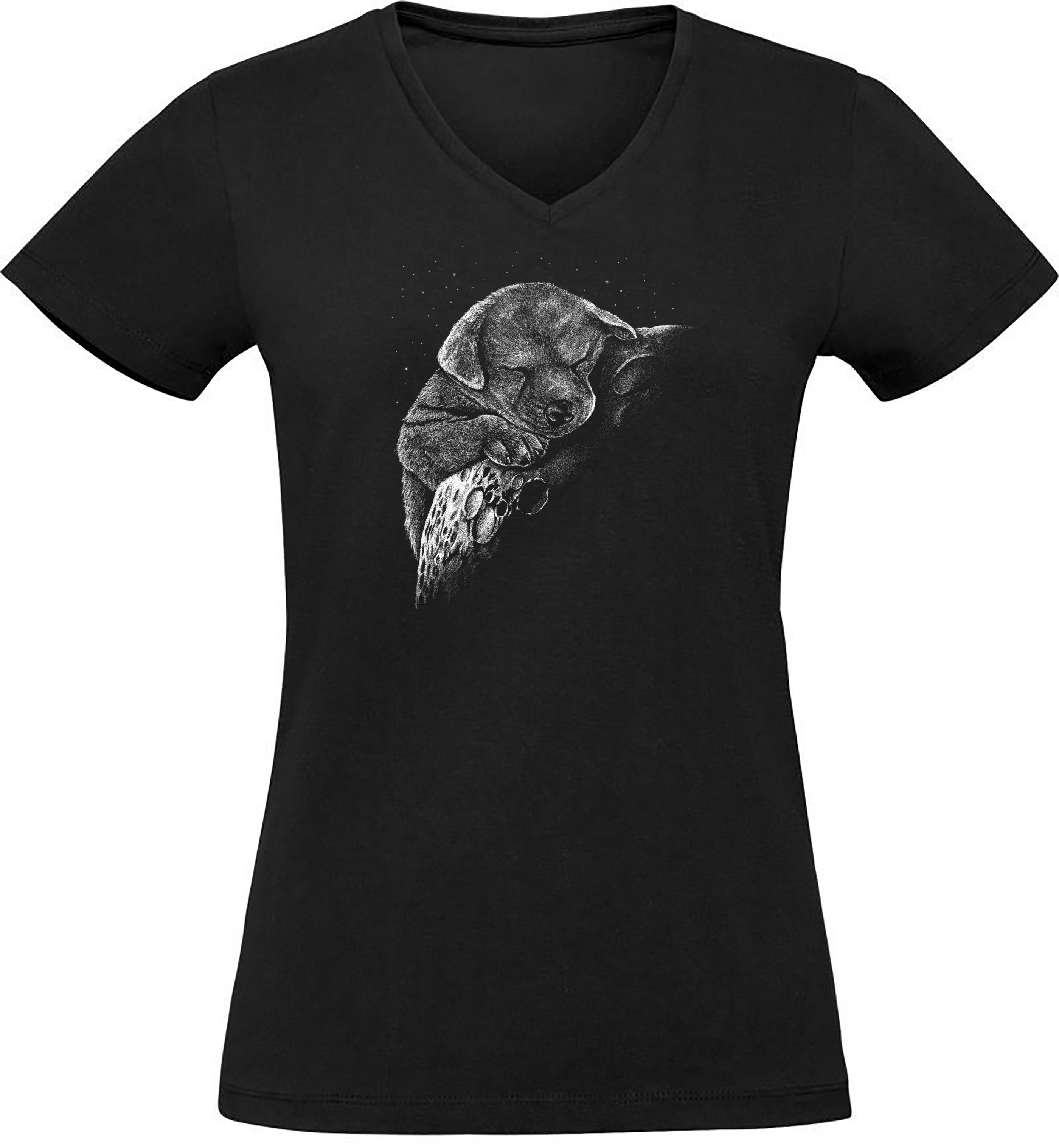 MyDesign24 T-Shirt Damen Hunde Print Shirt günstig online kaufen