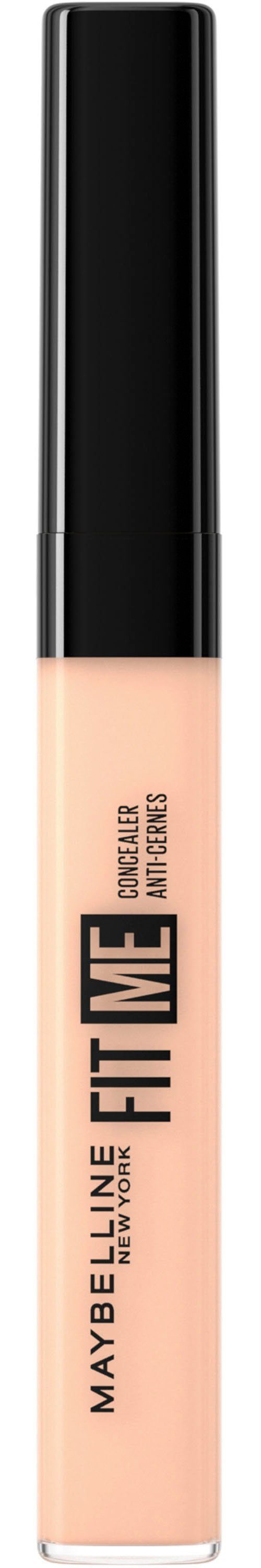 MAYBELLINE NEW YORK Concealer FIT ME! CONCEALER, mit hoher Deckkraft, hellt dunkle Stellen unter den Augen auf