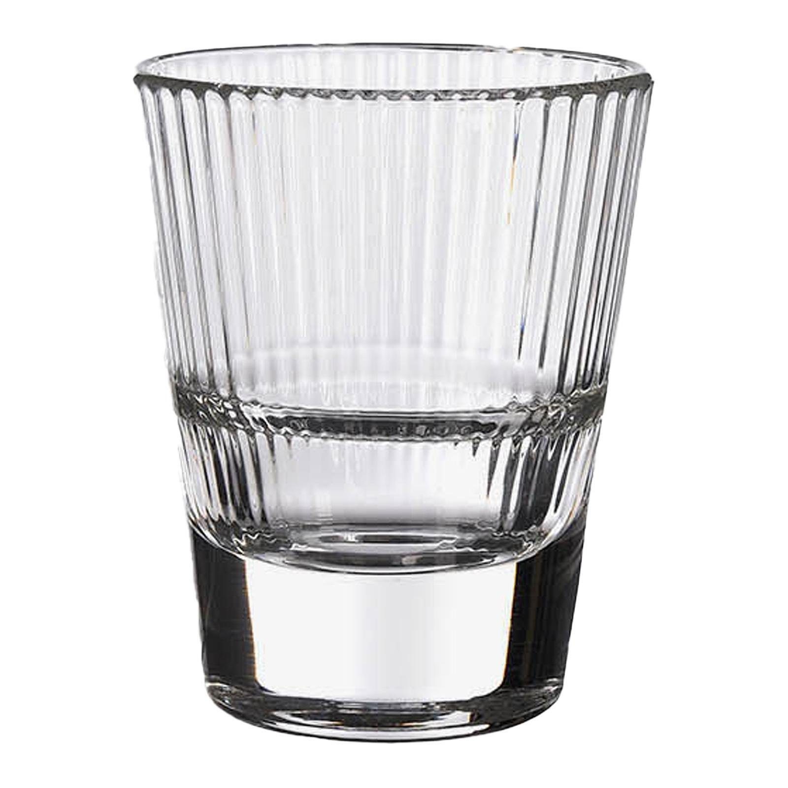 Depot Schnapsglas Schnapsglas Optik, 100% Glas, aus Glas, Ø 5.5 Zentimeter,  H 7 Zentimeter