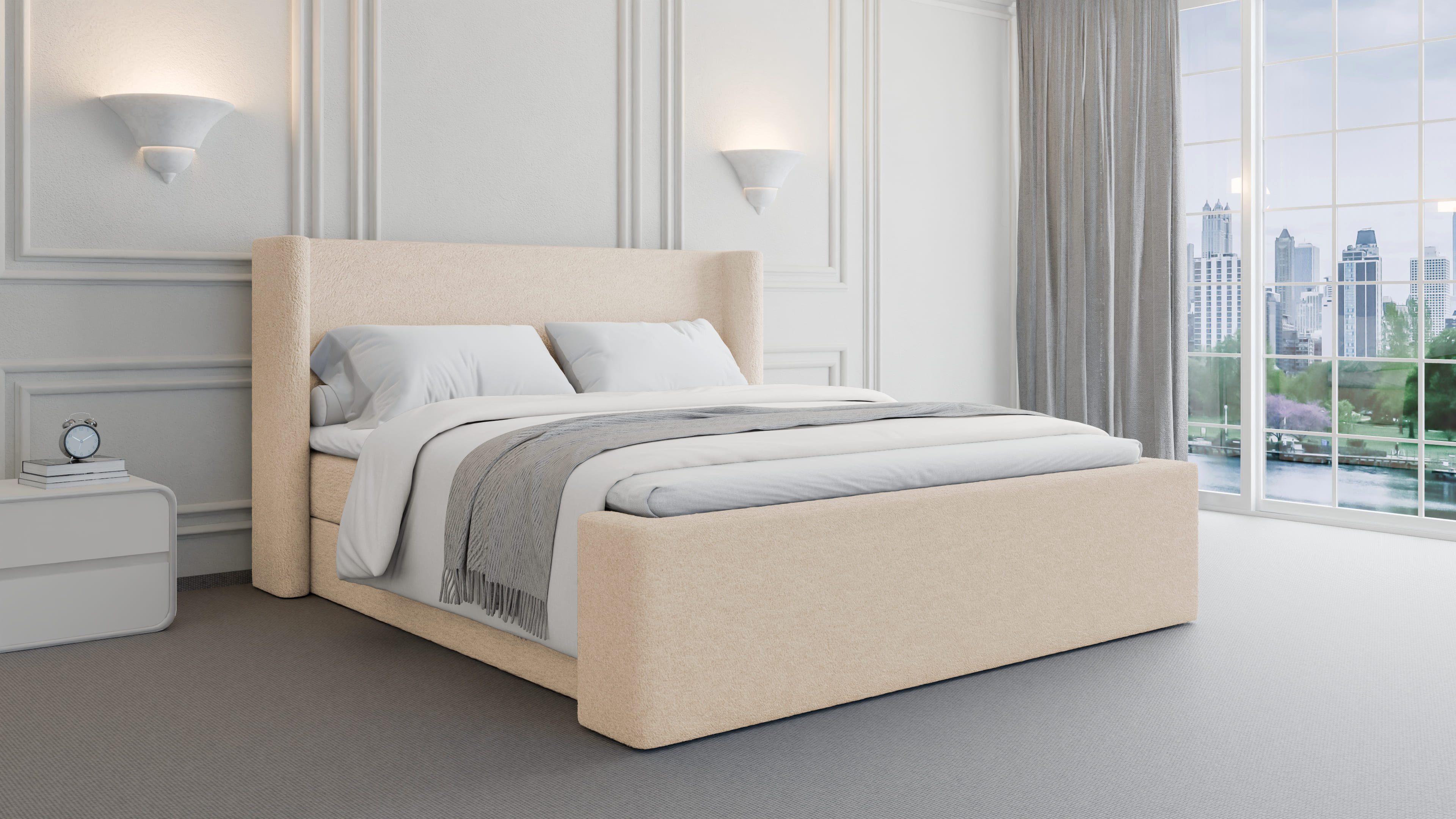 MOEBLO Boxspringbett BETT 09 (Doppelbett mit günstig online kaufen