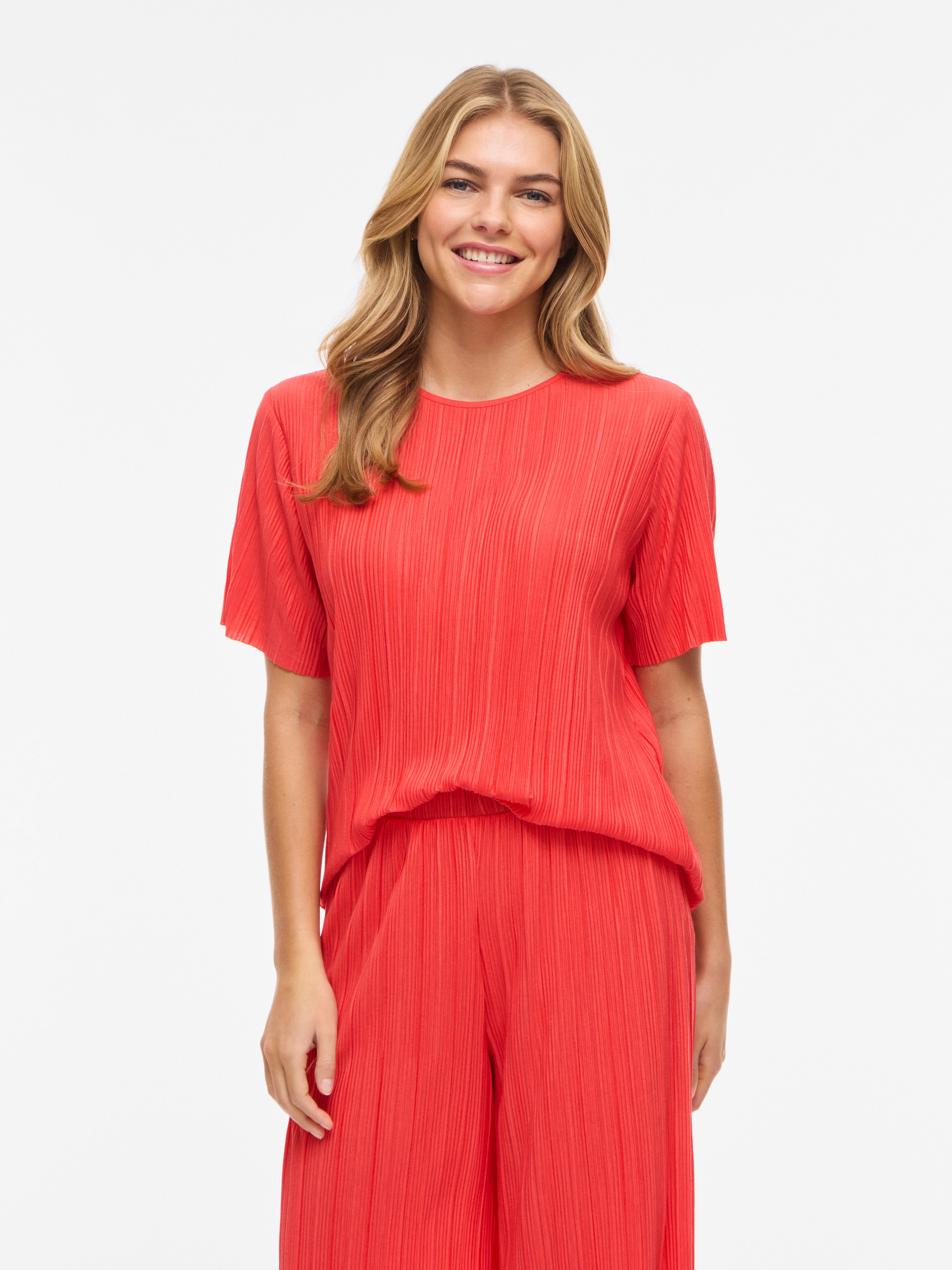 Vila Kurzarmshirt VIPLISA O-NECK S/S TOP - NOOS günstig online kaufen