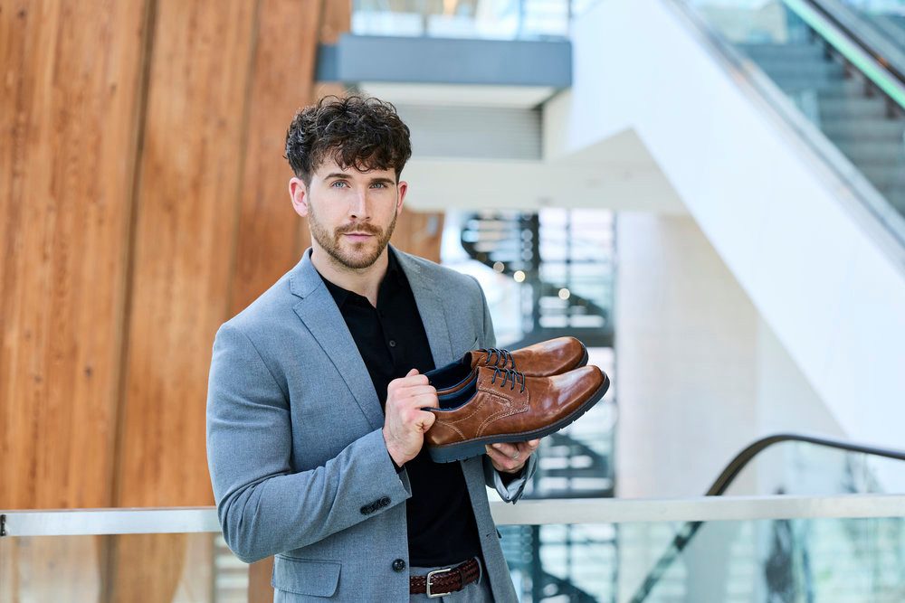 Rieker Schnürschuh Halbschuh, Business-Schnürer, Anzugschuh mit Blockabsatz