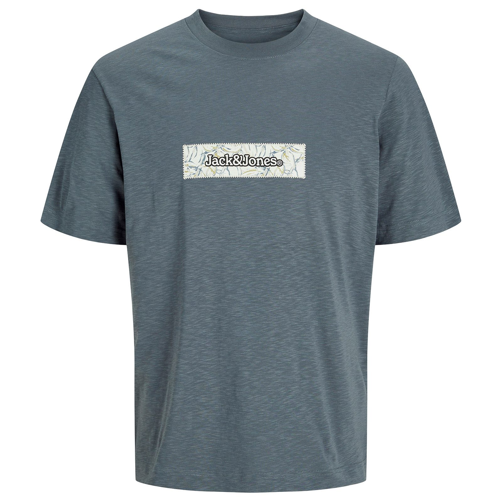 Jack & Jones Rundhalsshirt Jack&Jones T-Shirt JORSPLIT BRANDING blaugrau XXL. € 20,99