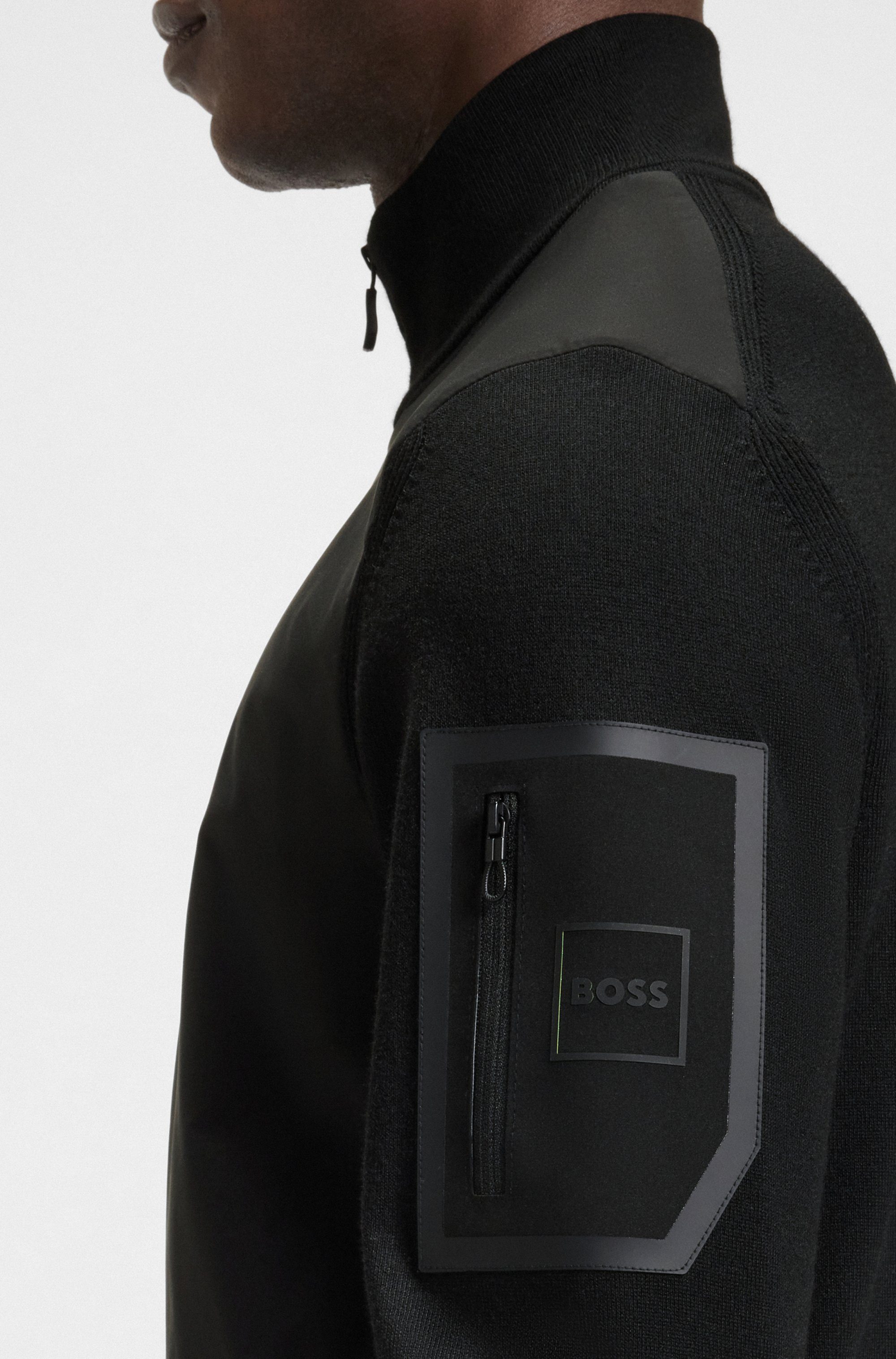 BOSS GREEN Hybridjacke Momentum regular fit, mit Stehkragen