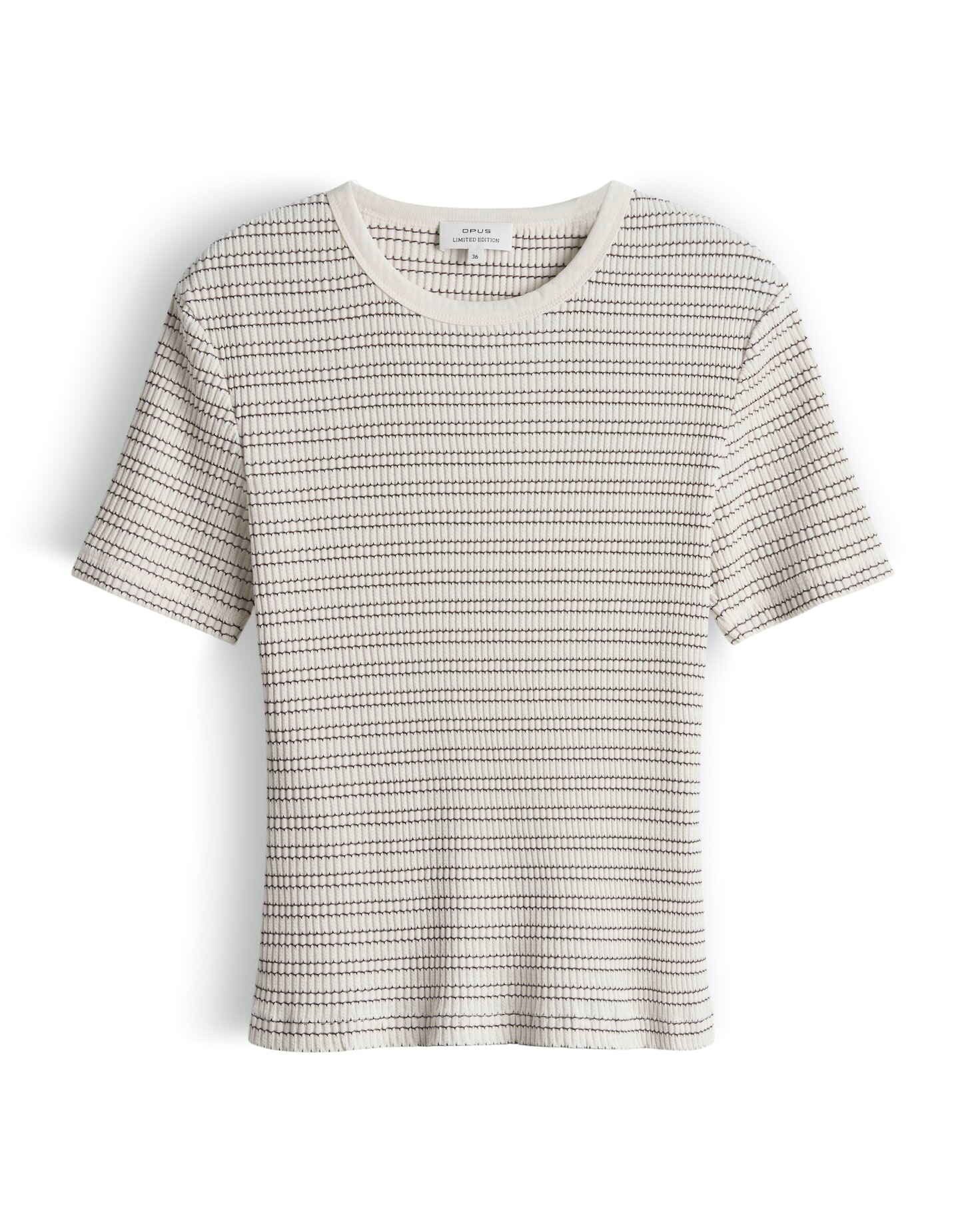 OPUS Kurzarmshirt Strickpullover aus flauschigem Frisé Garn Weite Passform, günstig online kaufen