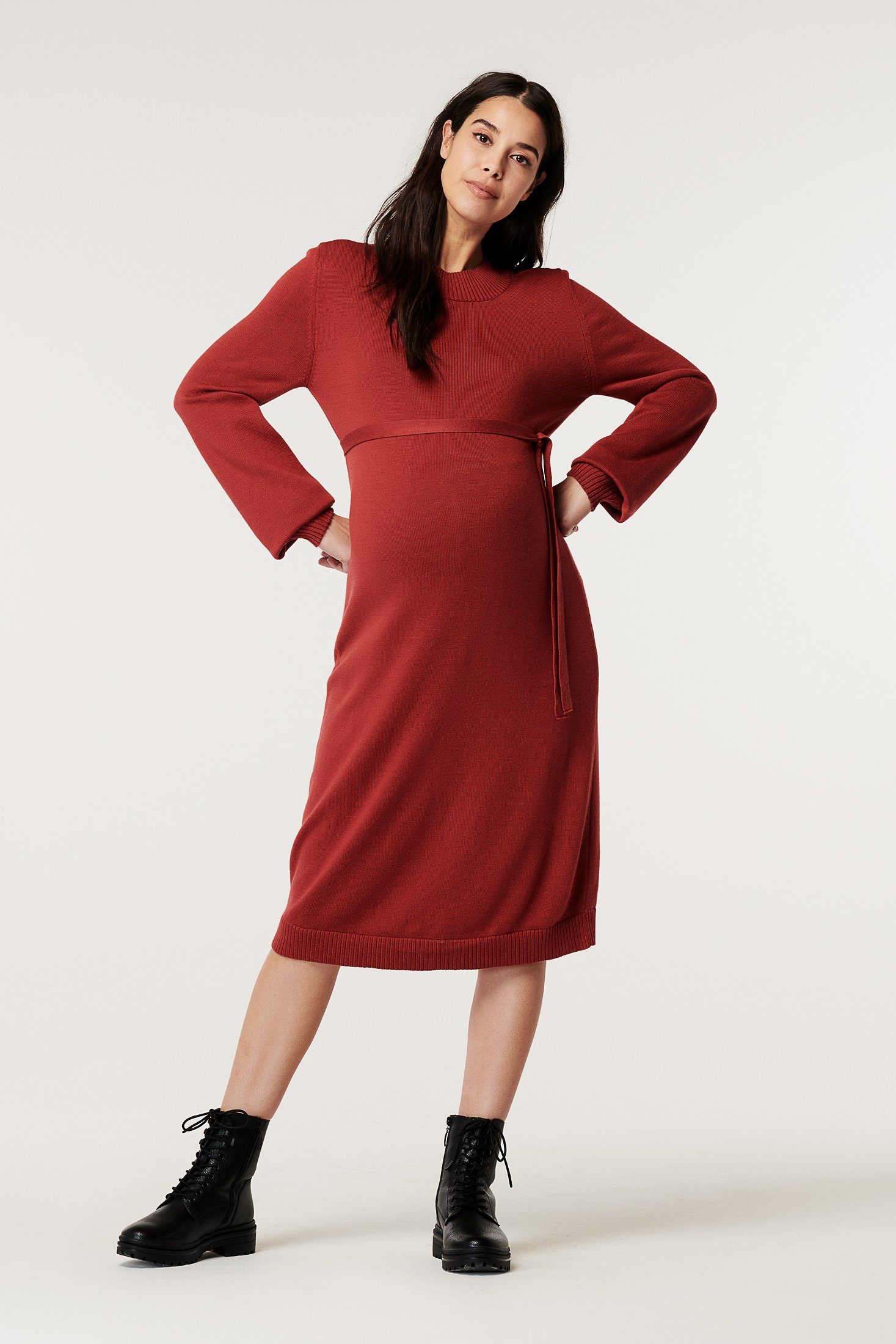 ESPRIT maternity Umstandskleid ESPRIT maternity Kleid (1-tlg), Längere  Vorderseite für bequemen Sitz