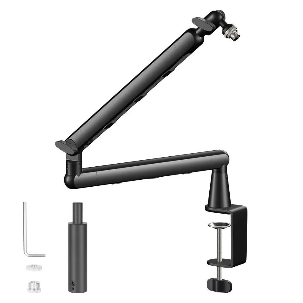 Mikrofonständer Professioneller Mikrofonarm, 360° Verstellbar 3/8" - 5/8" Scherenarm