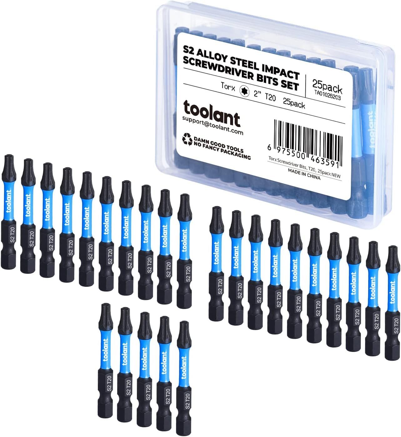 Toolant Bohr-Meißel-Set Torx Schlag-Bits Set T20, 25 Stk, 5,1 cm, magnetisc günstig online kaufen