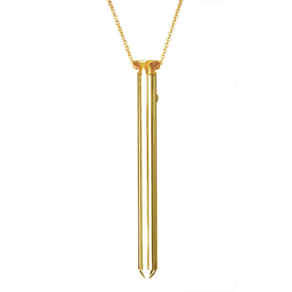 CRAVE Mini-Vibrator Vesper Vibrator Necklace - Vibrator-Halskette gold