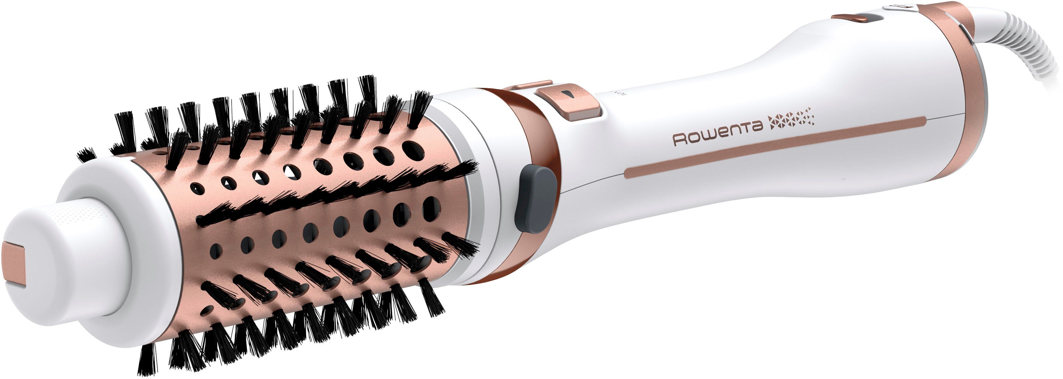 Rowenta Warmluftbürste Brush Activ Ultimate Care, rotierende Warmluftbürste 2 in 1 Styling, Keramikbeschichtung, Ionen-Booster, innovative Flip-Funktion, CF9720 weiß