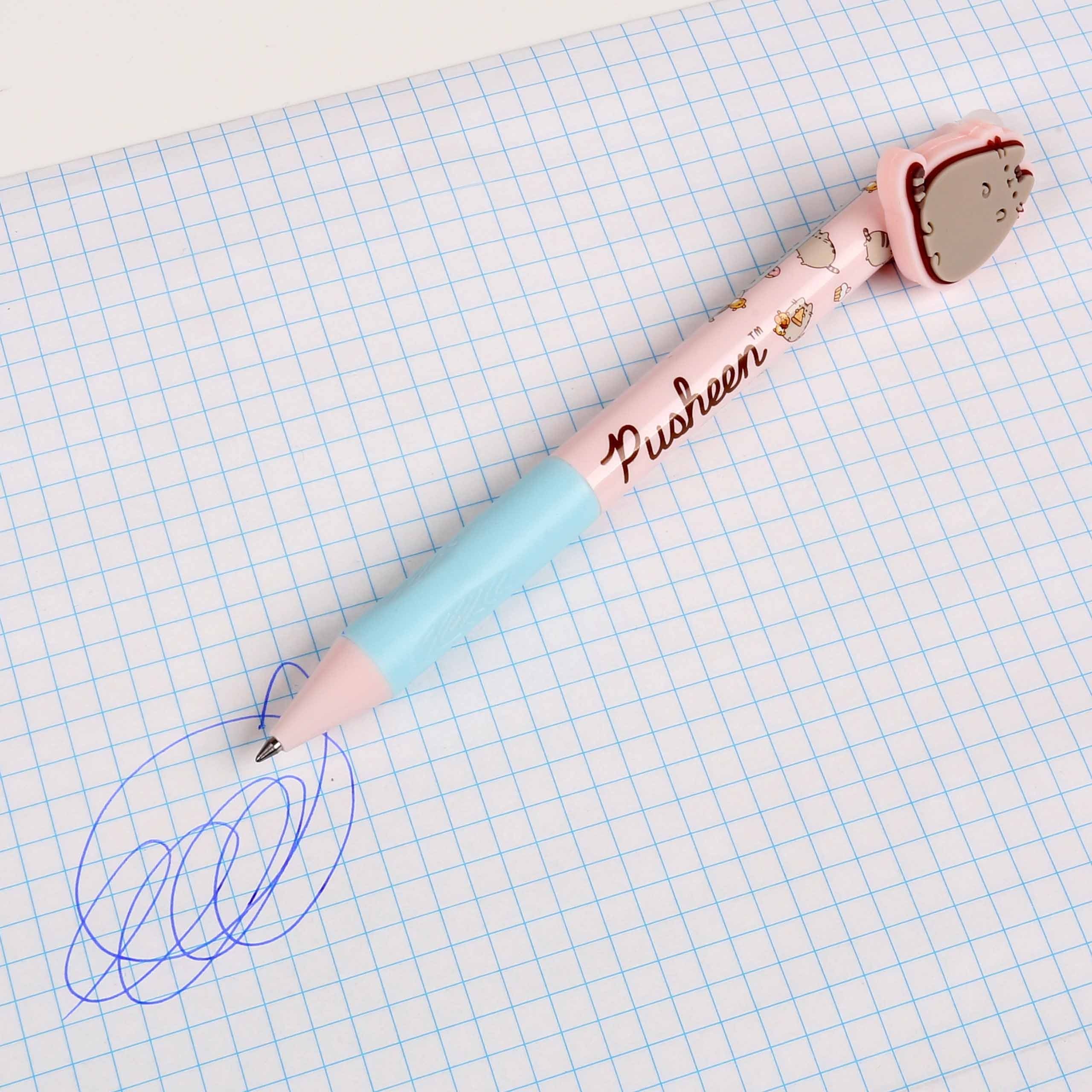 Pusheen Gelschreiber Pusheen Gelschreiber mit Radiergummi, radierarbar, blau, 0,5 mm – Bild 3 von 5