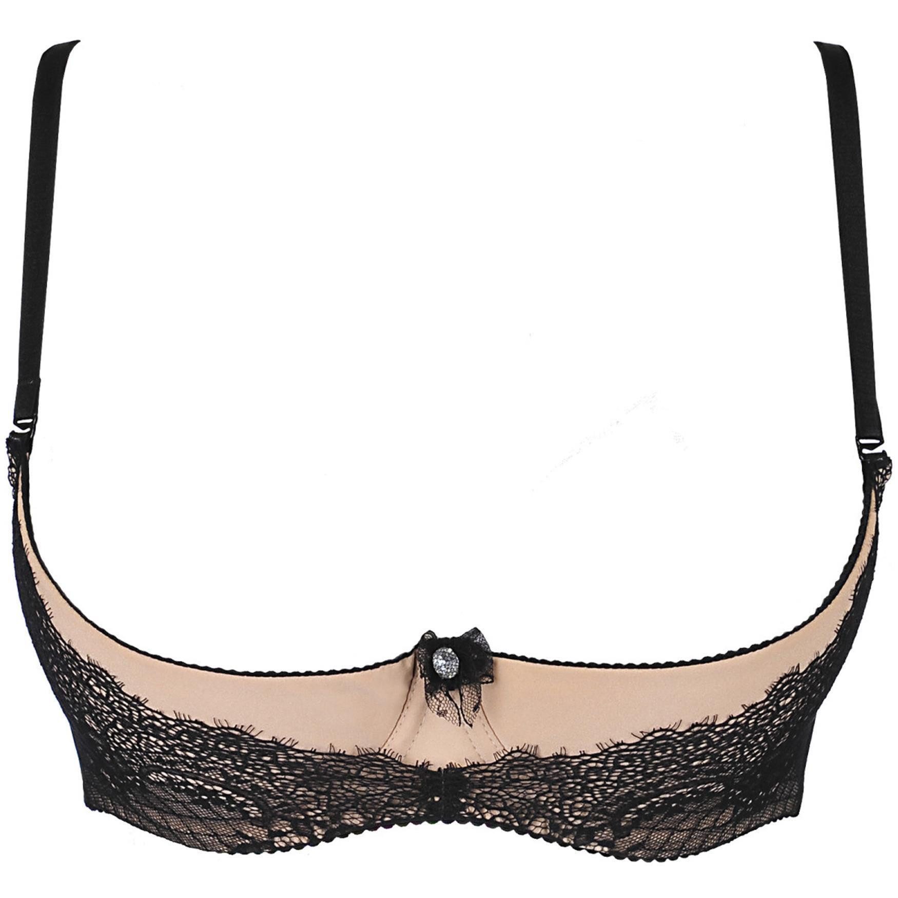 Axami Ouvert-BH V-9891 bra black with open cups - (L,M,S,XL) günstig online kaufen