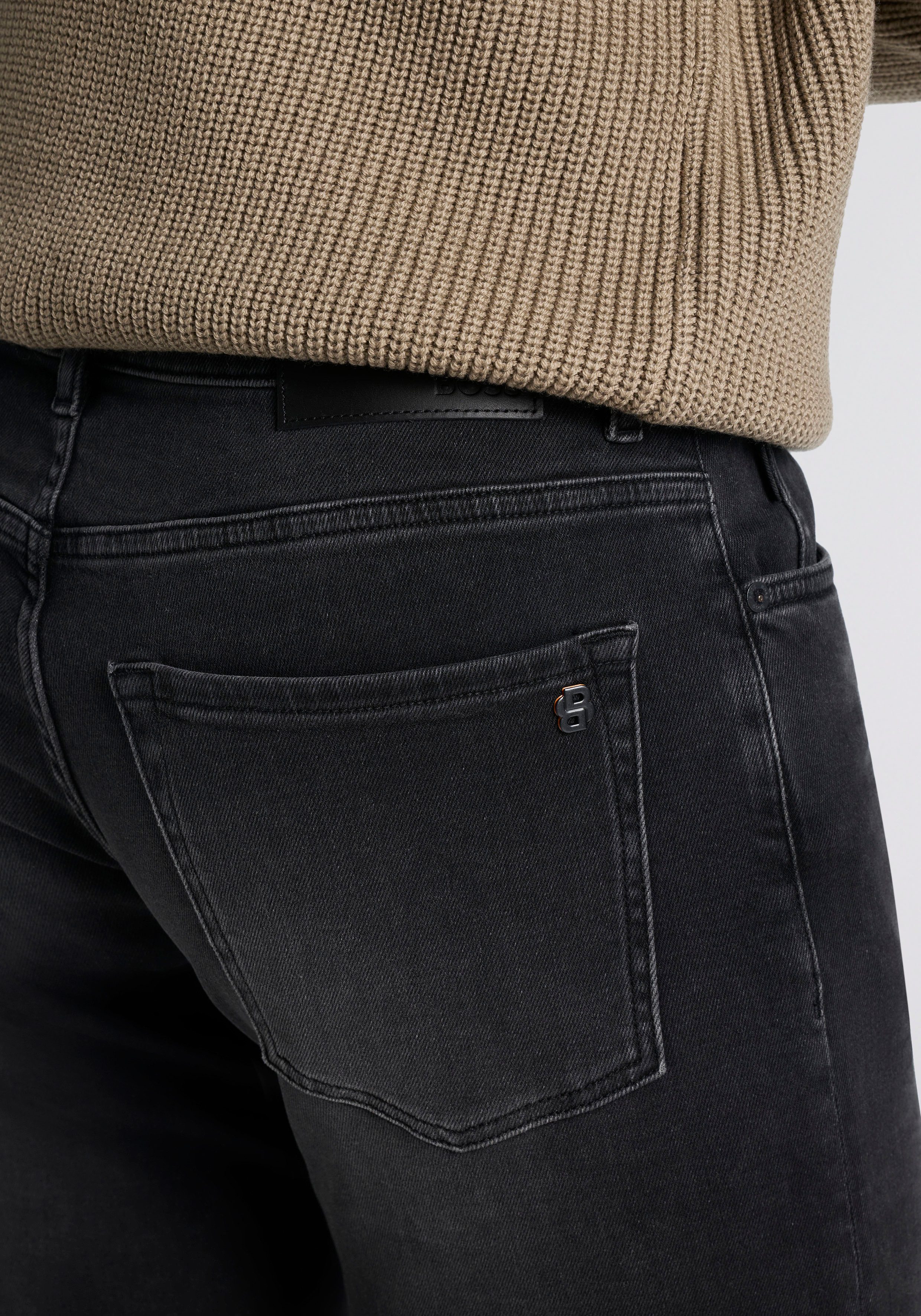 BOSS ORANGE Tapered-fit-Jeans Onyx Comfor Fit Denim Regular Tapered Fit, Stretch-Denim, Mittlere Bundhöhe