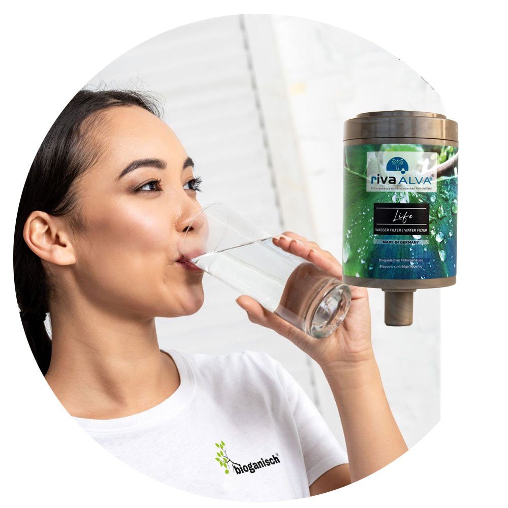 riva Wasserfiltertechnik Wasserfilter rivaALVA Life Ersatzkartusche für Trinkwasserfilter, 1 Kartusche, Blockaktivkohle – Bild 3 von 3