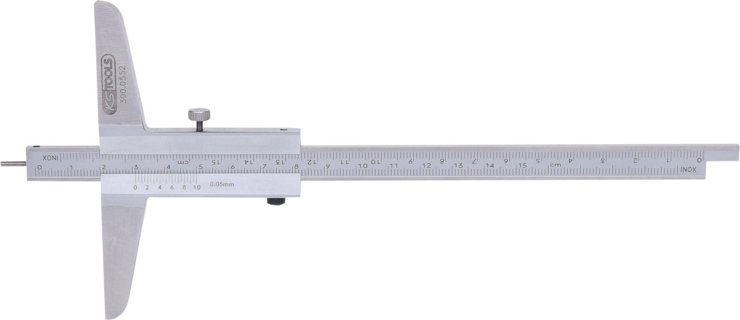 KS Tools Messschieber Tiefenmessschieber mit Messstift, 0-150mm (300.0552)
