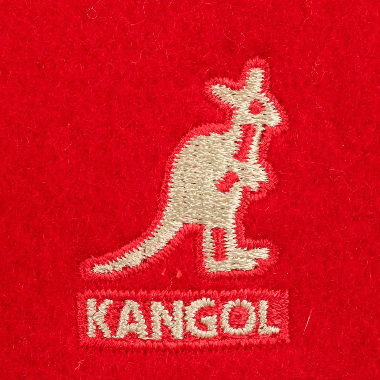 Flat Kangol (1-St) Schirm Schiebermütze Cap rot mit