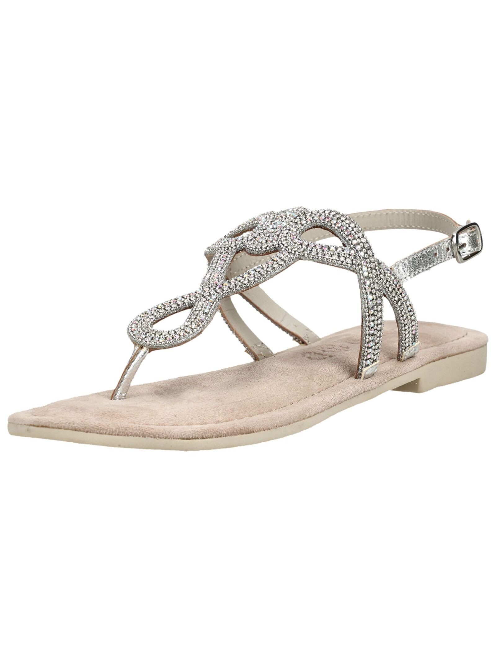 Lazamani Lazamani Sandalen Leder/Textil Zehentrenner