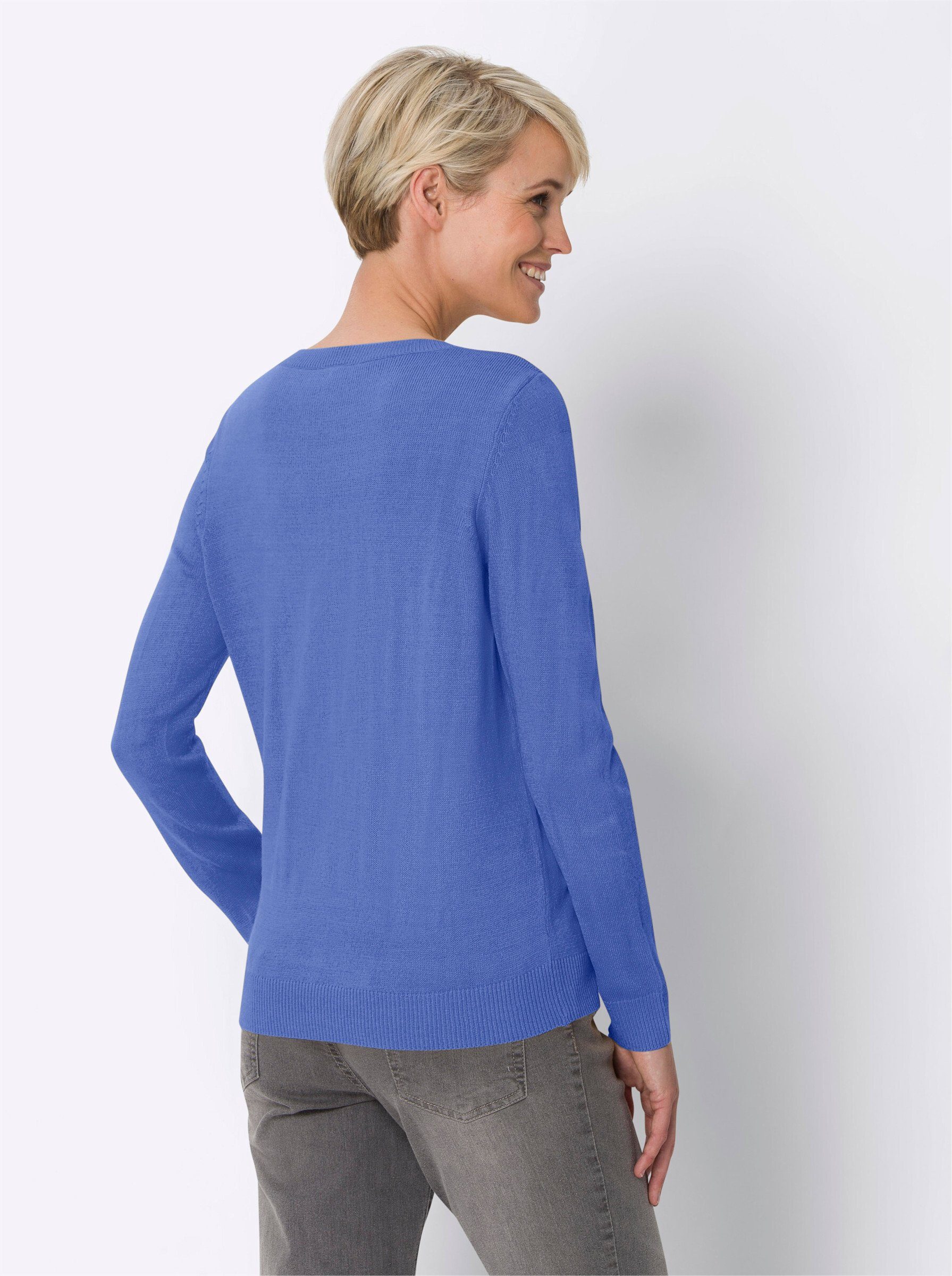 Sieh Strickpullover bleu an!