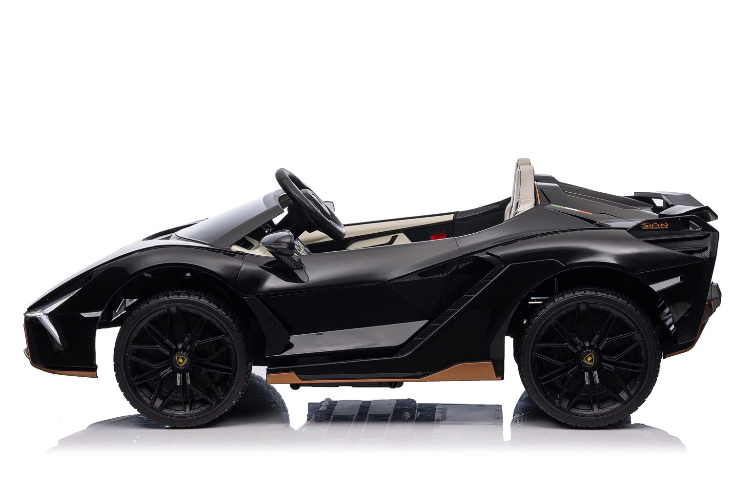 Smarty Elektro-Kinderauto Elektro Kinderauto Lamborghini SIAN mit Lizenz Allrad 4x75W 24V/9Ah