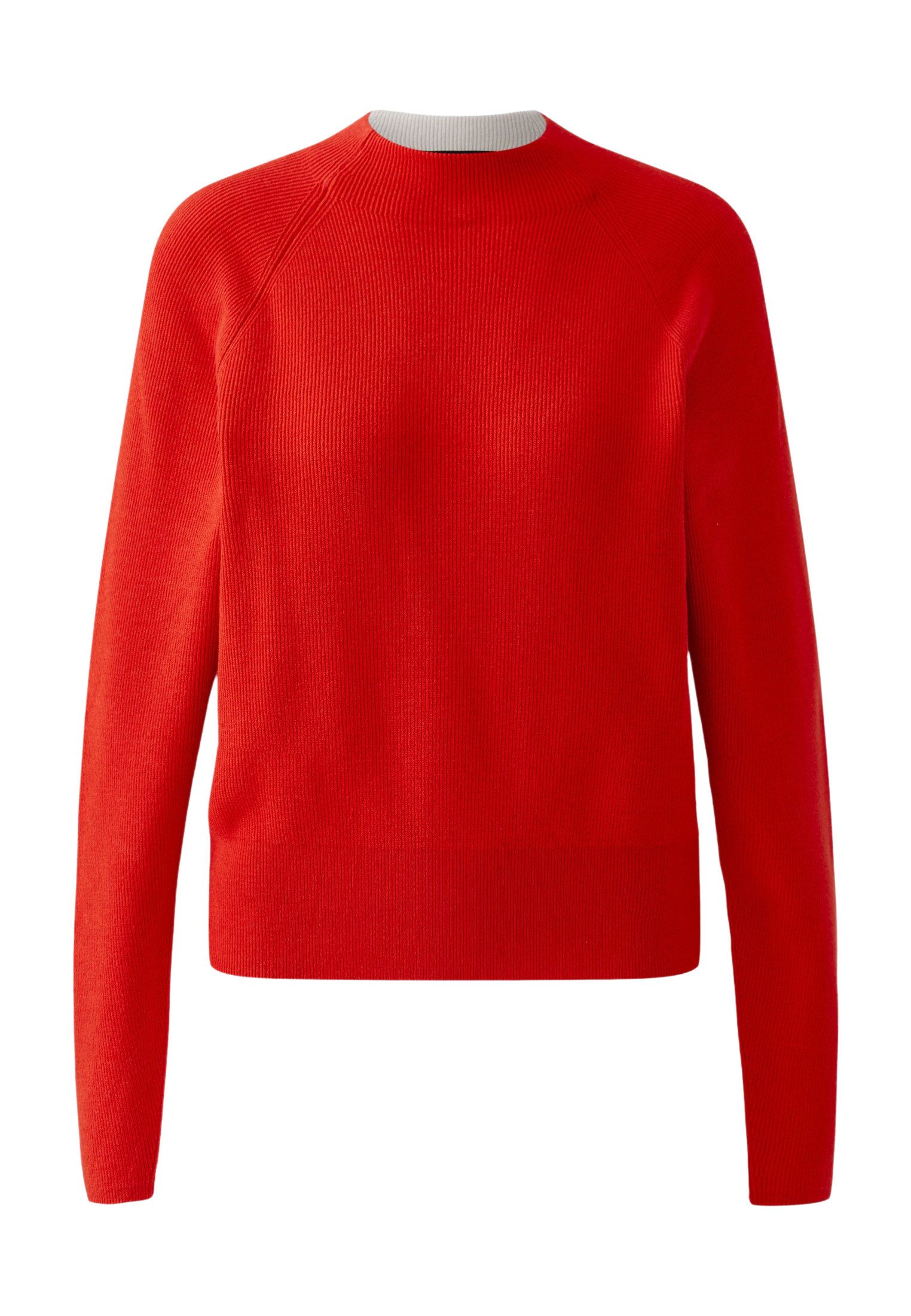 Oui Rundhalspullover Pullover