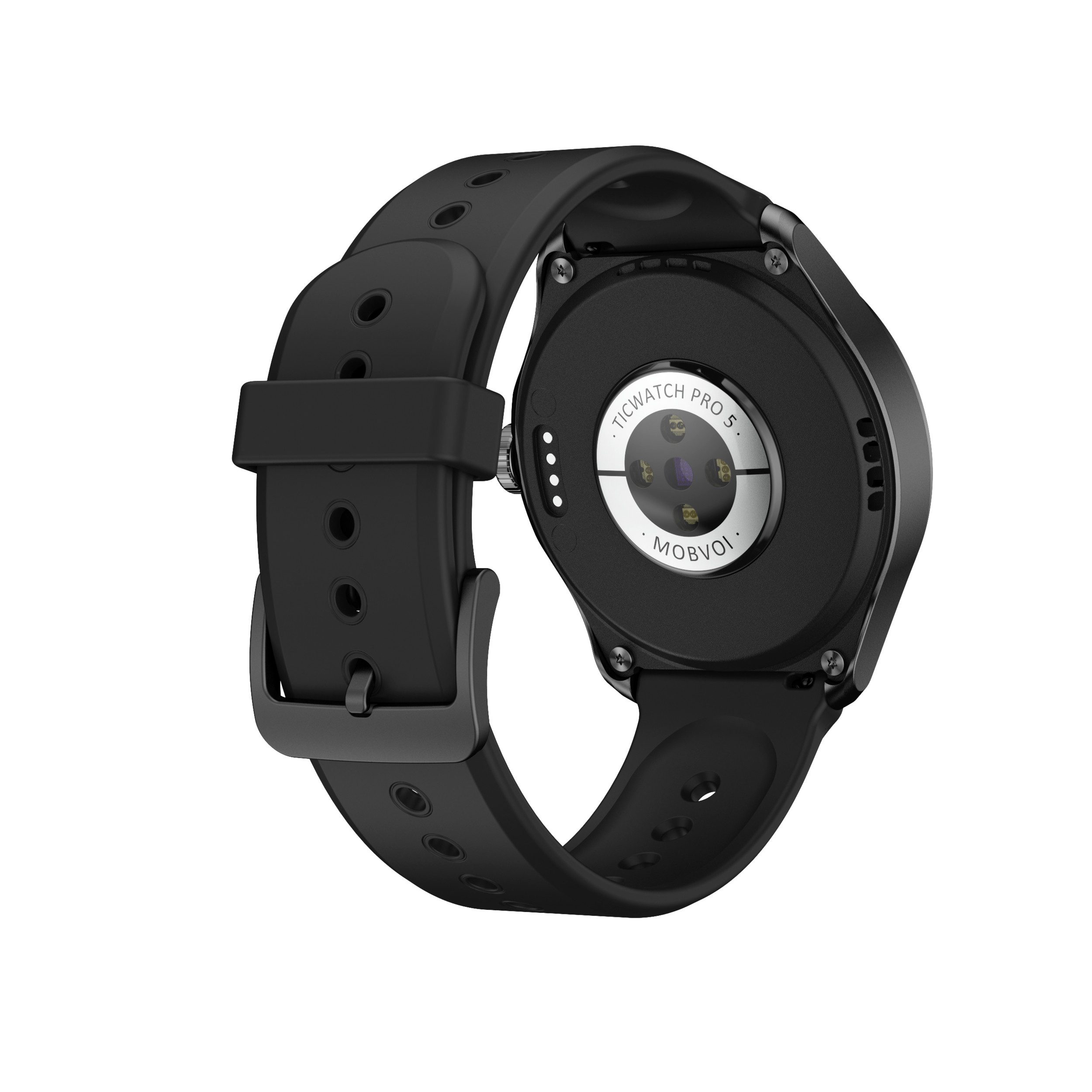 mobvoi Mobvoi TicWatch Pro 5 GPS Obsidian Schwarz Smartwatch (Wear OS 3.0)
