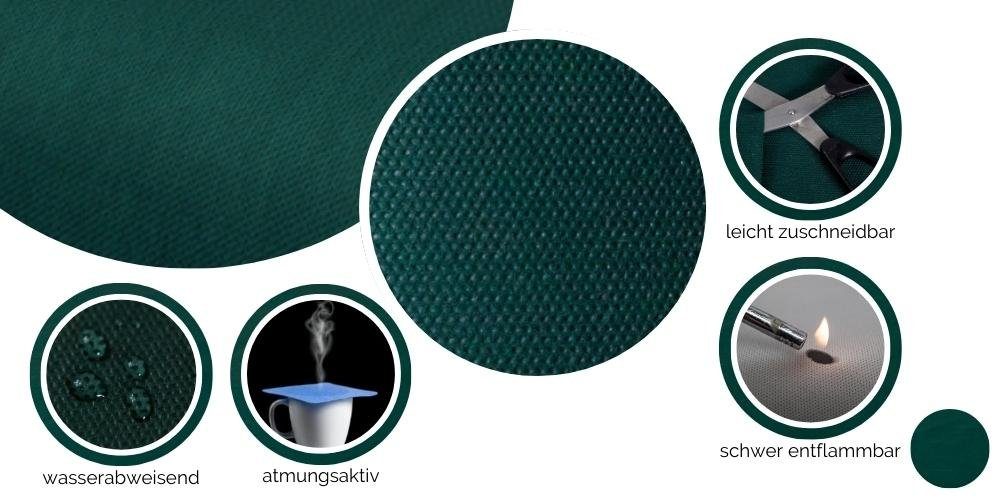 Sensalux Tischläufer Sensalux Tischläufer, stoffähnliches Grün Farbe Breite wählbar Vlies, 