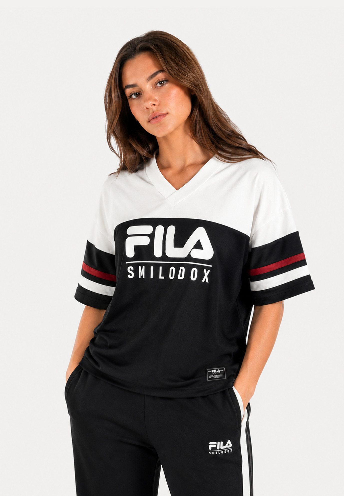 Smilodox T-Shirt Vetta Damen, Oversize Shirt, Streetwear, Baumwolle, Print Streetwear, Casual Wear, Baggy, Print, Sport & Freizeit