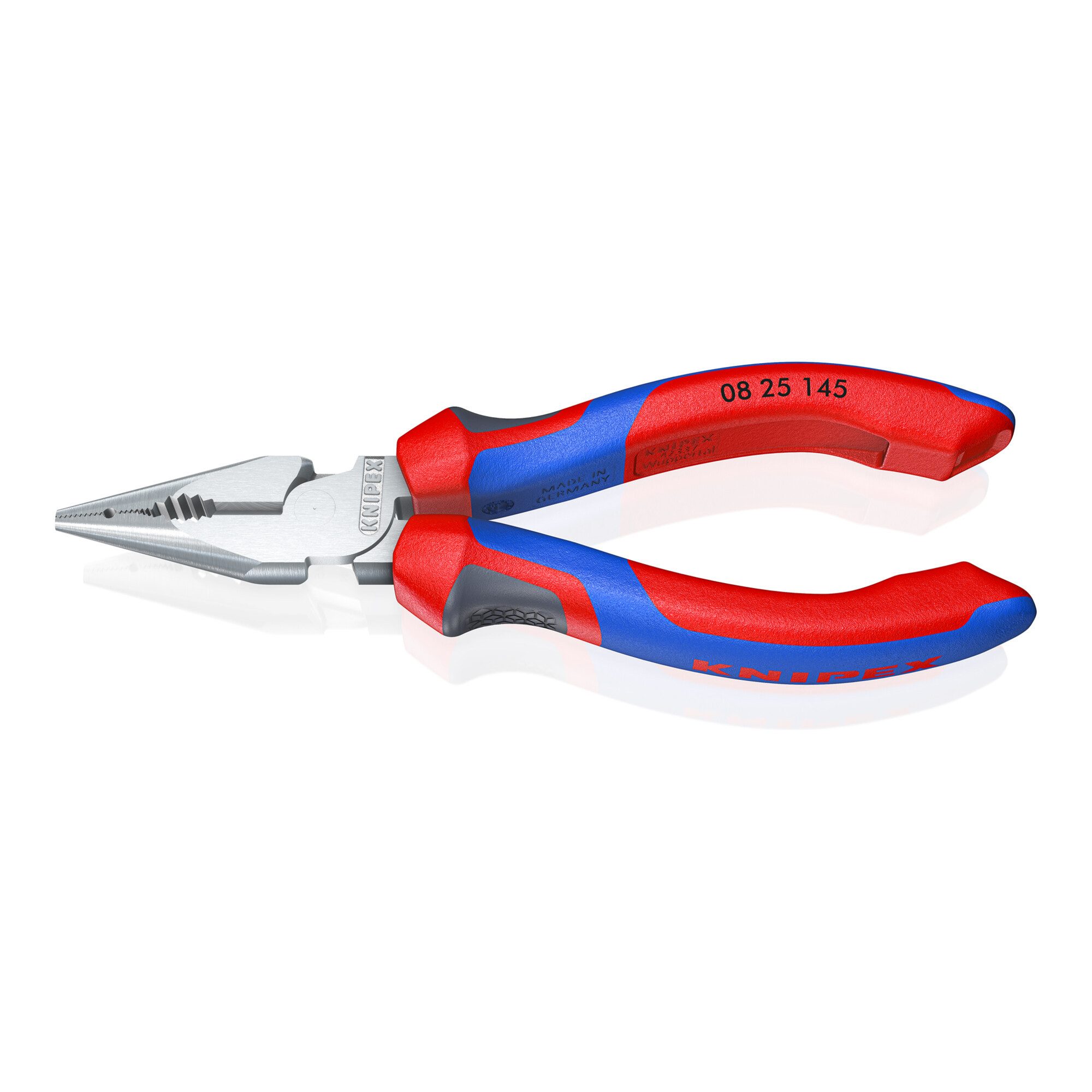 Knipex Kombizange KNIPEX 08 25 145 Spitz-Kombizange mit Comfort-Griffen verchromt 145 mm