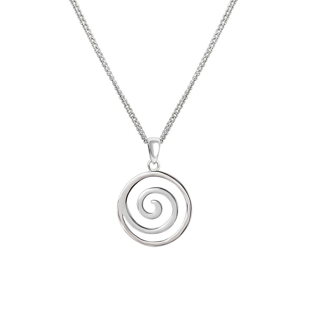 ALEXANDER YORK Kette mit Anhänger SPIRALE, 2-tlg. (Kette mit Anhänger), 925 Sterling Silber