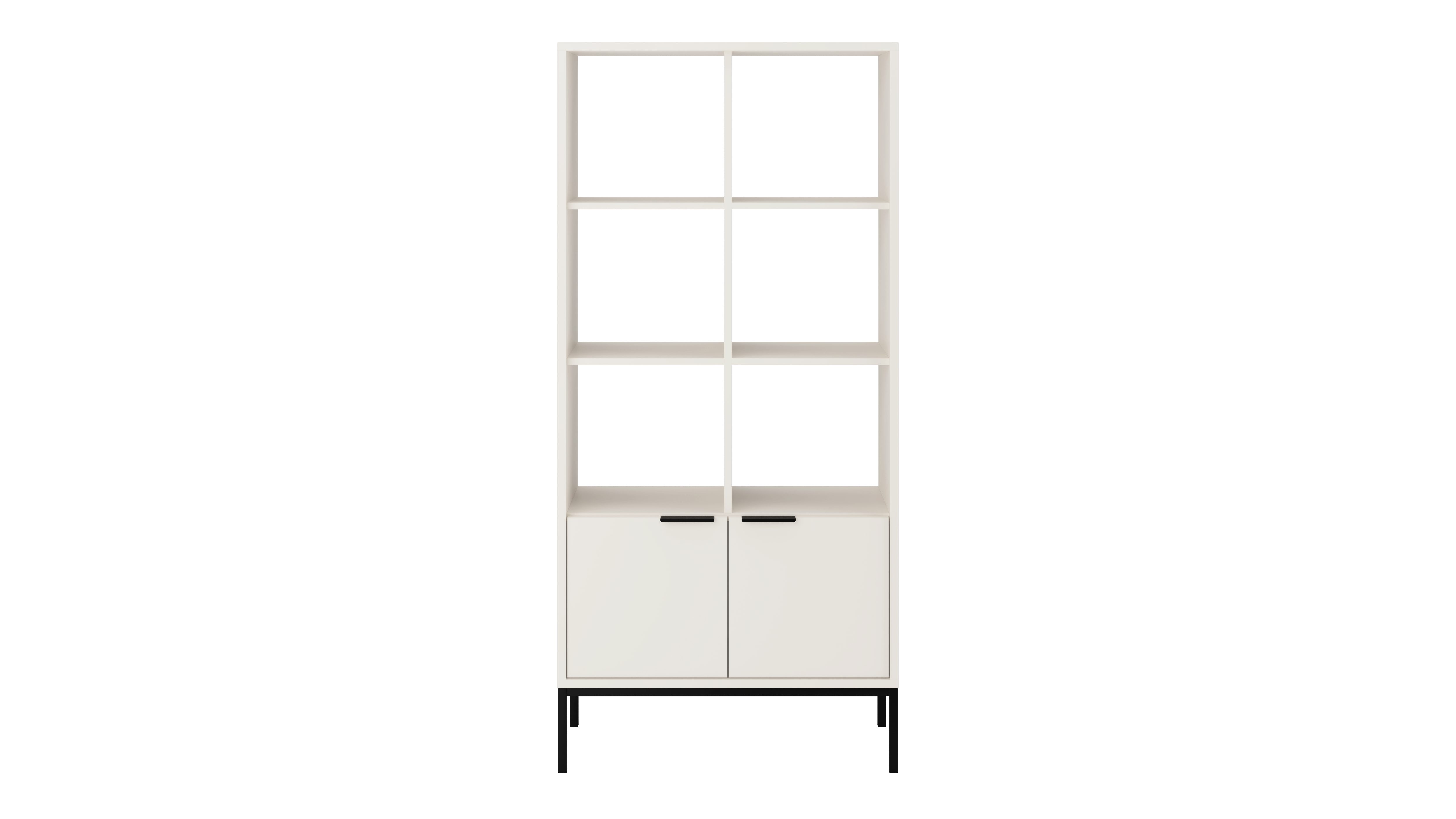 Raumhirsch Furniture Bücherregal Austin, Einzelmöbel, modernes Design, viel Stauraum, elegante Details