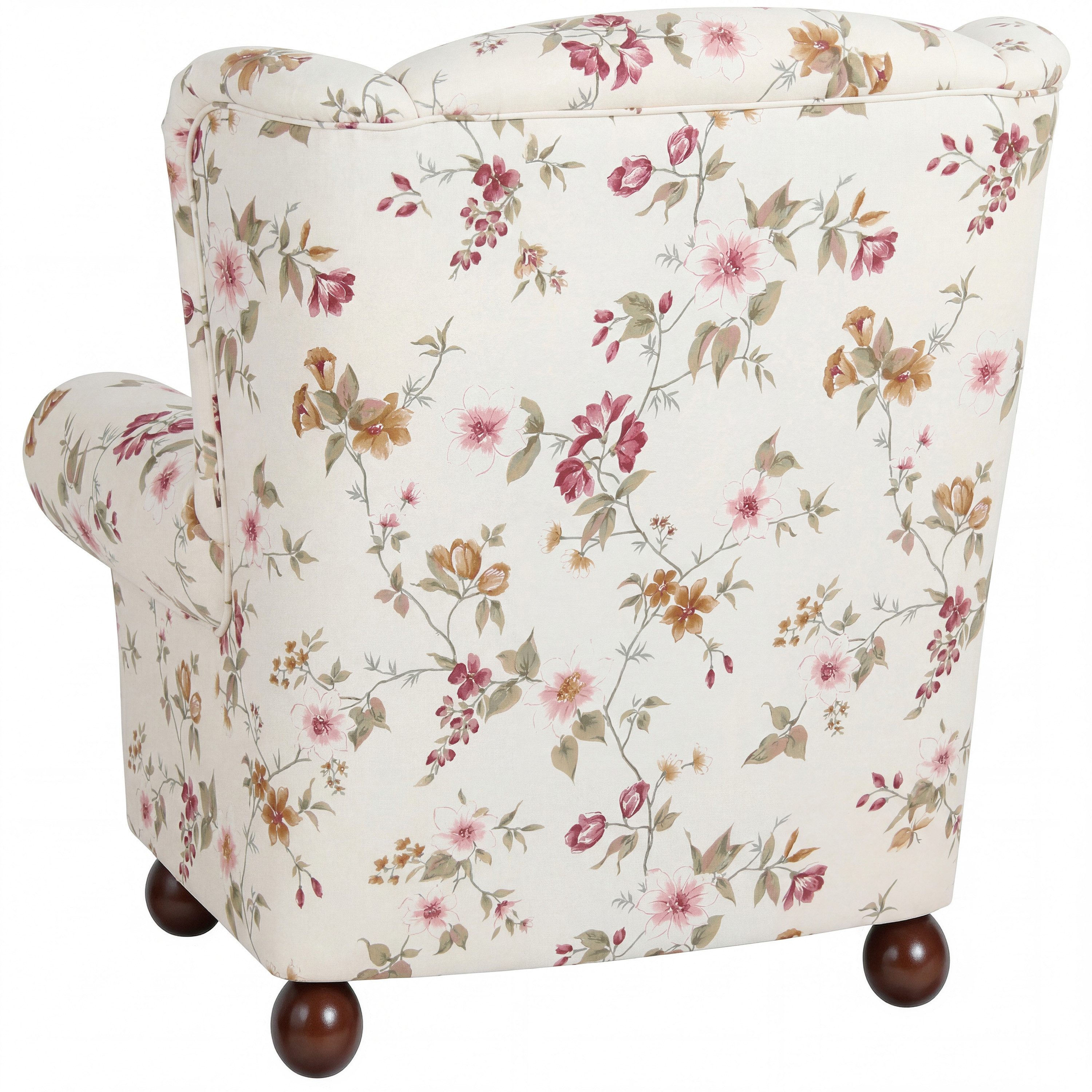 Max Winzer® Ohrensessel Monarch (mit Hocker), im Landhausstil geblümt