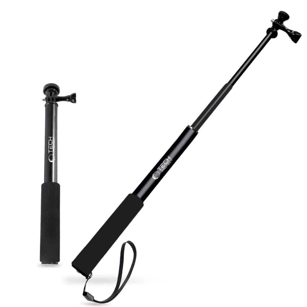 TECH PROTECT Selfie-Stick GA100, Teleskopischer Monopod mit rutschfester Oberfläche und Verriegelung
