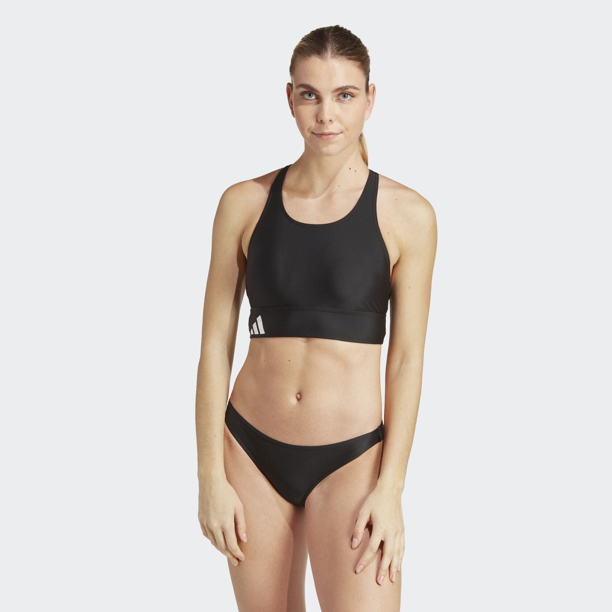 adidas Performance Bustier-Bikini-Top BRANDED BEACH BIKINI Black / White