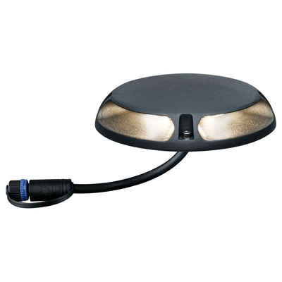 Paulmann LED Einbauleuchte LED Plug & Shine Bodenaufbauleuchte in anthrazit IP67 2x3W 24V befahrb, keine Angabe, Leuchtmittel enthalten: Ja, fest verbaut, LED, warmweiss, Einbaustrahler, Einbauleuchte