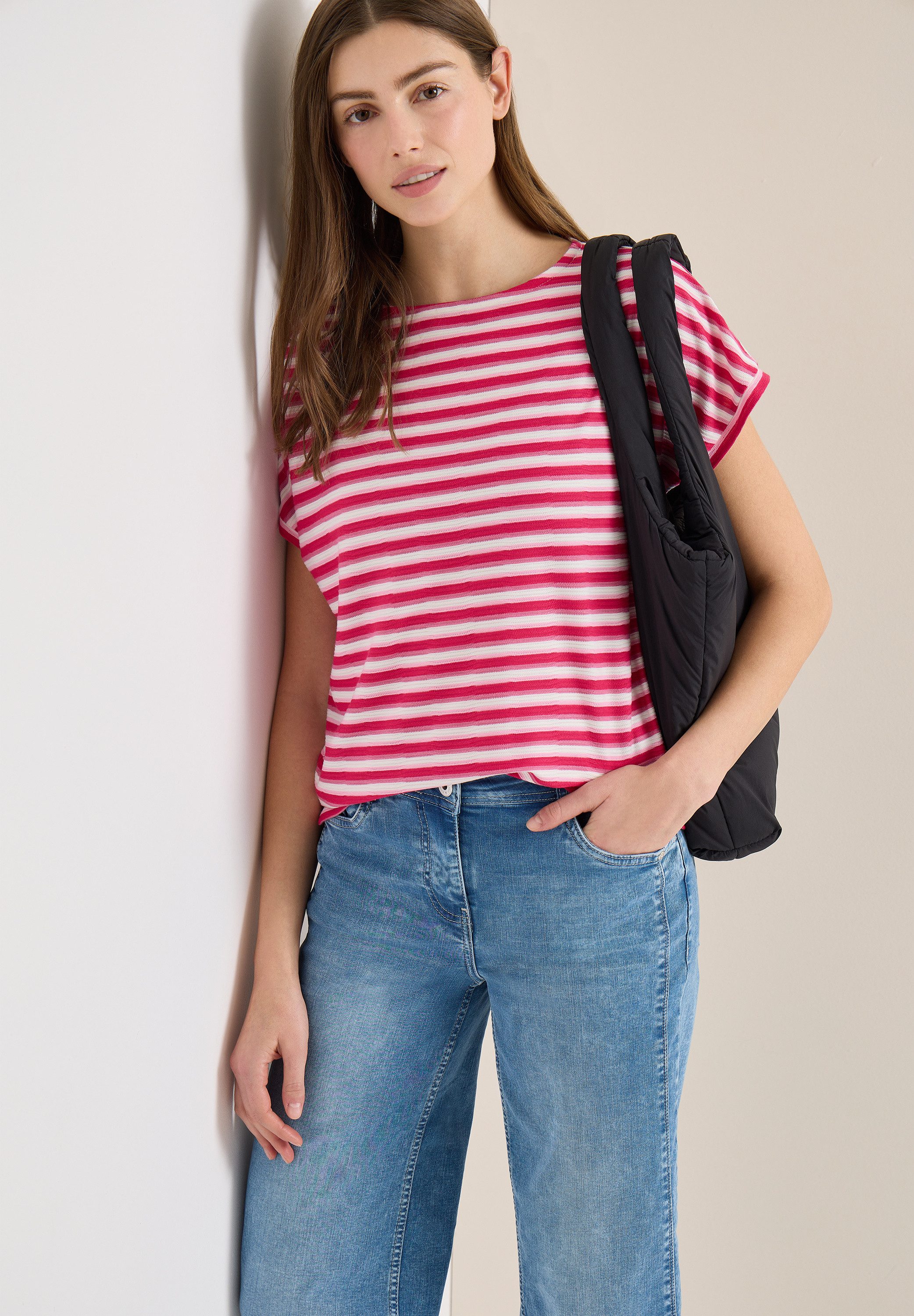 CECIL 3/4-Arm-Shirt mit U-Boot-Ausschnitt