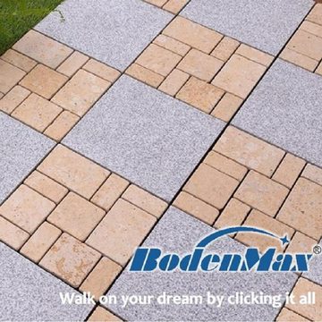 BodenMax Klickfliesen, 2 St., = 0,18m² Naturstein Granit Fliesen 30x30cm, Balkon, Terrasse, Garten, Schwimmbad