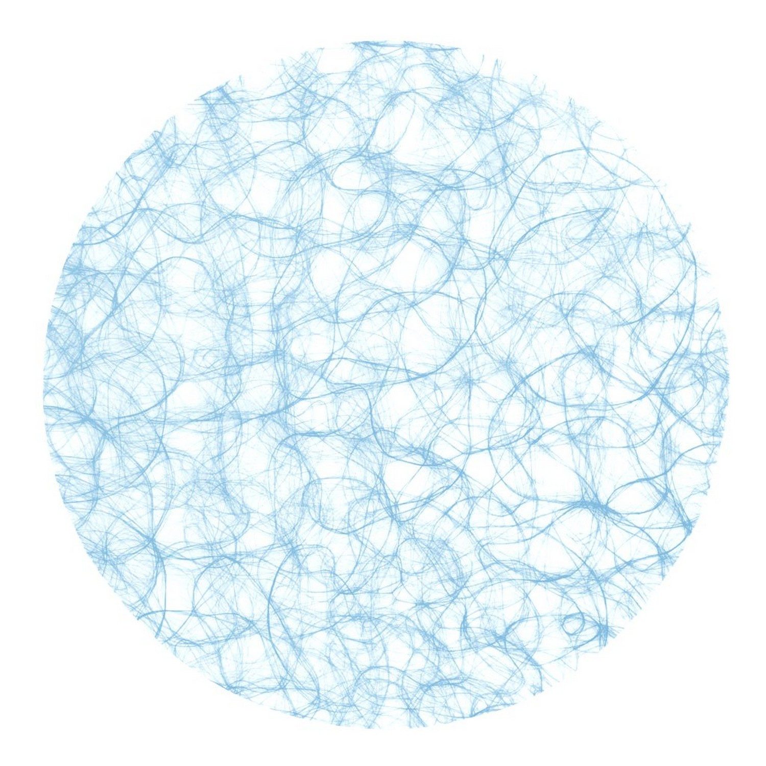 Deko AS Platzset Sizoweb-Kreise - hellblau - ca. 56cm Ø - 1 VE = 12 Stück - 64K 015 -