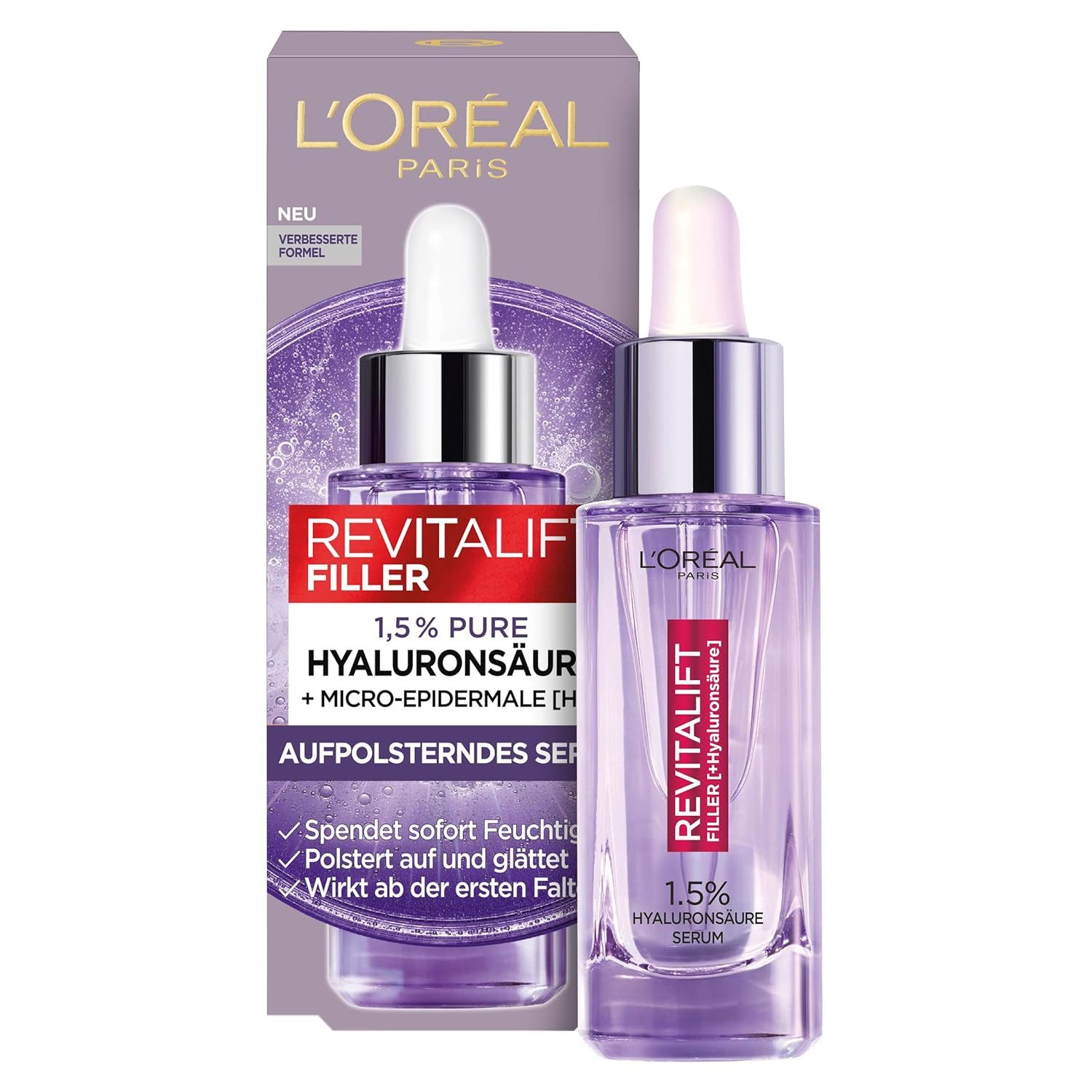 L'ORÉAL PARIS Gesichtspflege L'Oréal Paris Hyaluron Serum, Revitalift Filler, 30 ml, 1-tlg.