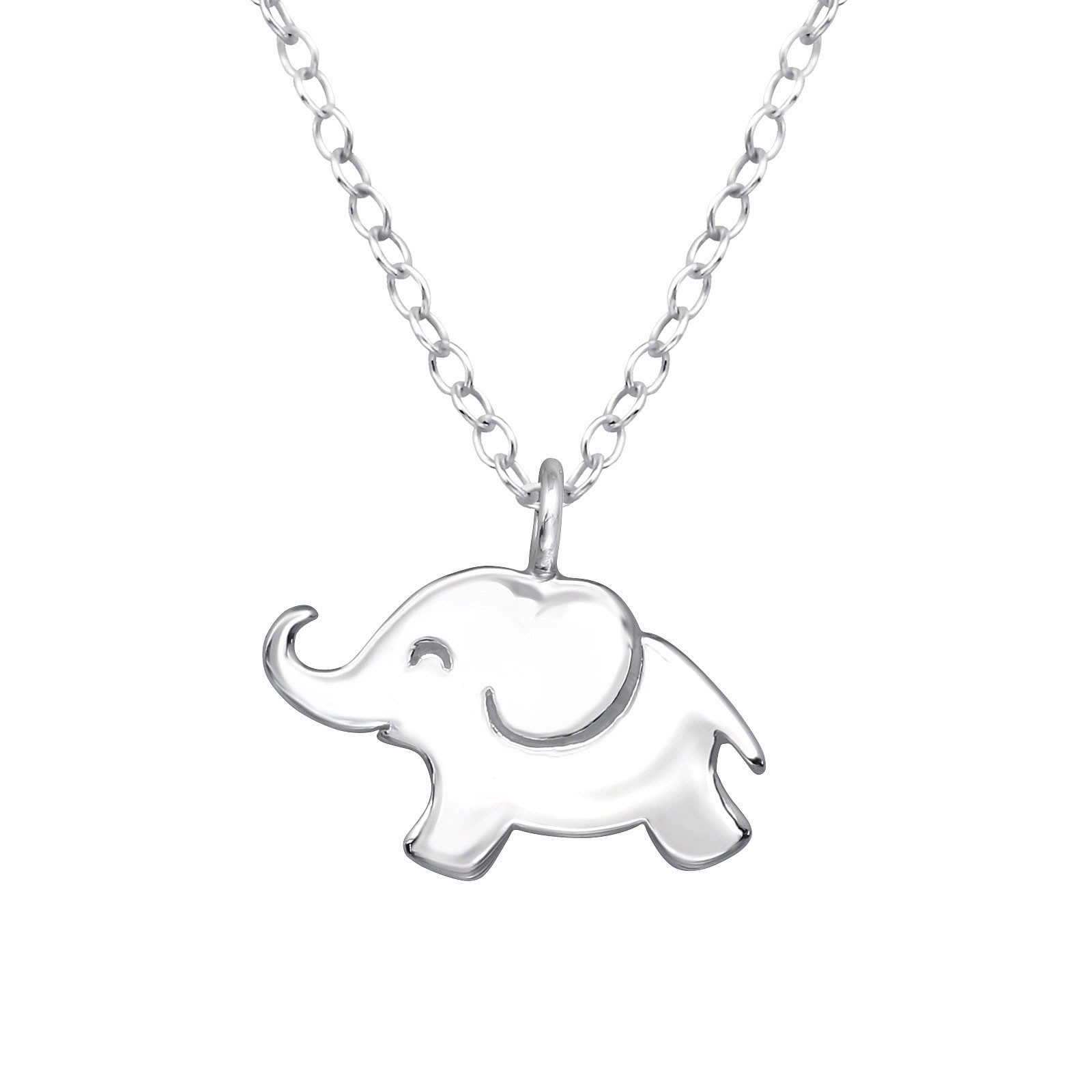 Silberkette Baby Elefanten Halskette aus 925 Silber