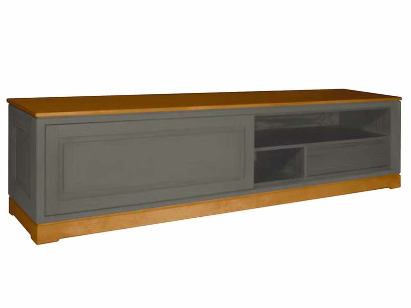 Casamia TV-Board TV Lowboard Casaventi mit 1 Schiebetür Pinie Massivholz