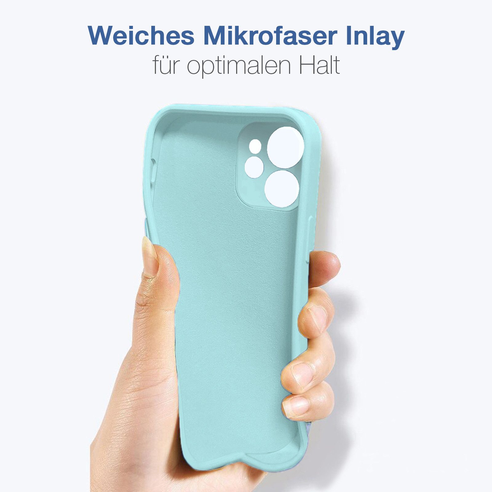 Tec-Expert Handyhülle SoftGrip Cover Hülle für Apple iPhone 11, Handy Case Bumper integrierter Kameraschutz flexibel