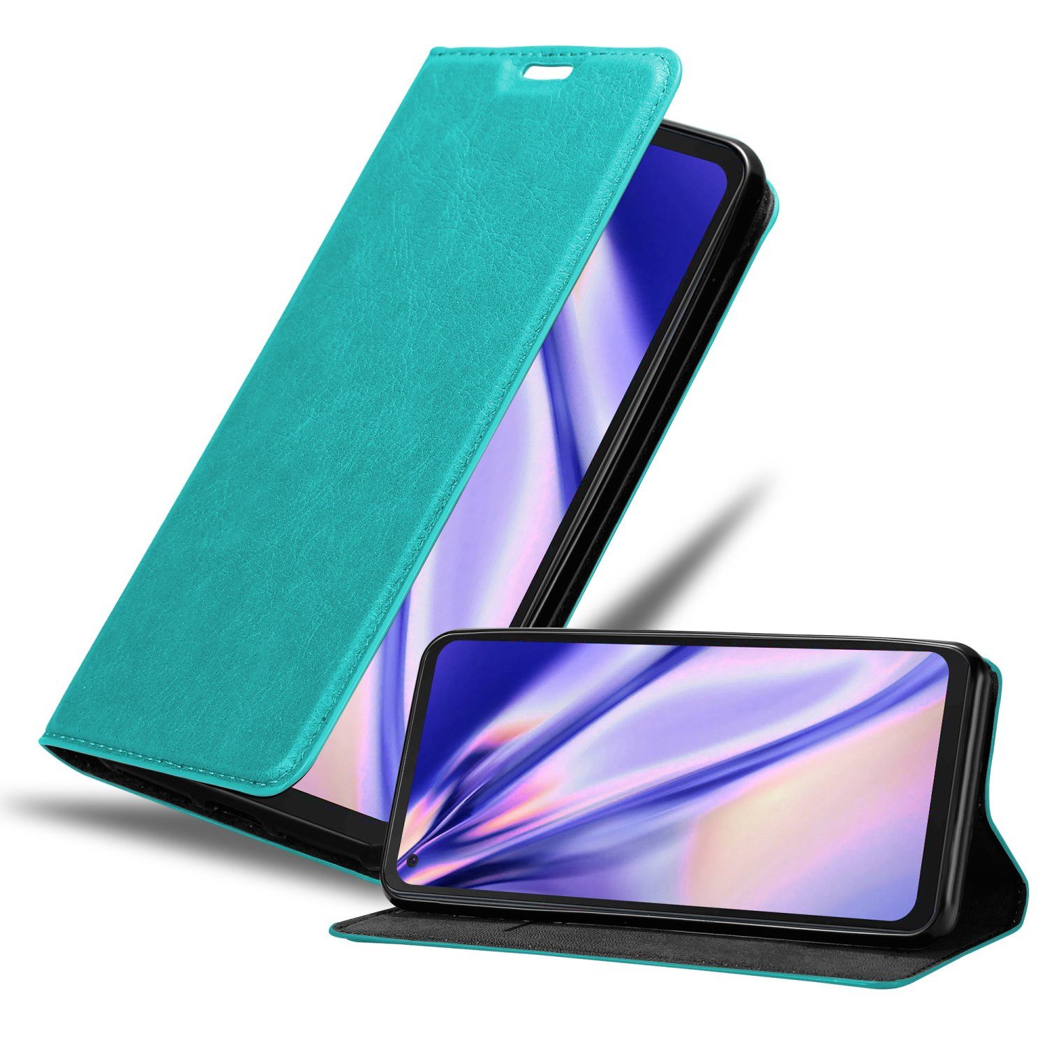 Cadorabo Handyhülle für Samsung Galaxy XCover PRO Hülle Samsung Galaxy XCover PRO, Hülle Schutzhülle mit Standfunktion, Magnetverschluss und Kartenfach